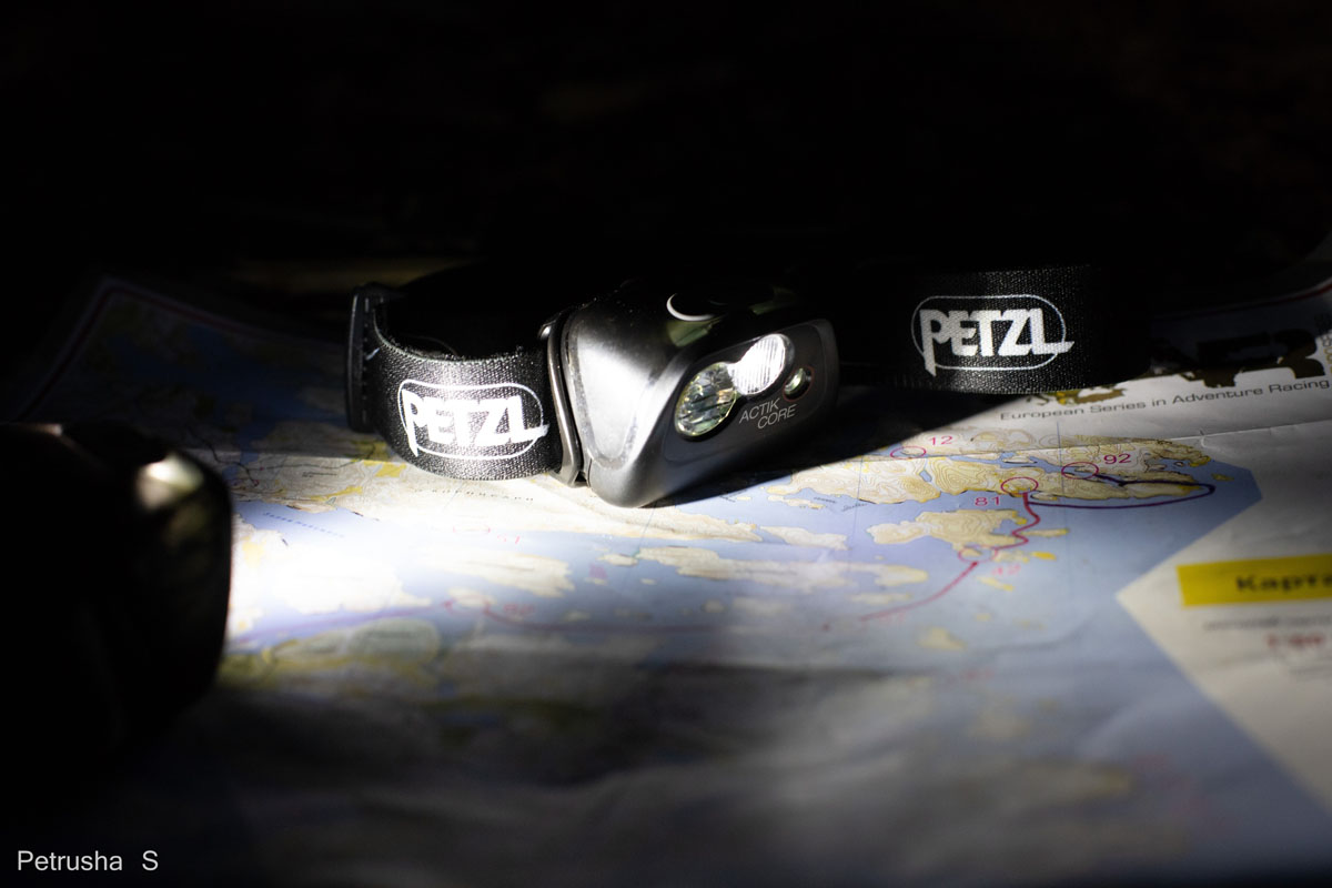 Новый фонарь Petzl Actik Core испытан на Red Fox Adventure Race