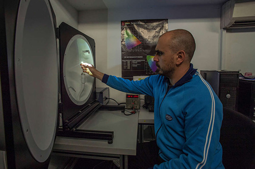 Измерение яркости налобных фонарей Petzl в лаборатории с помощью сферического фотометра