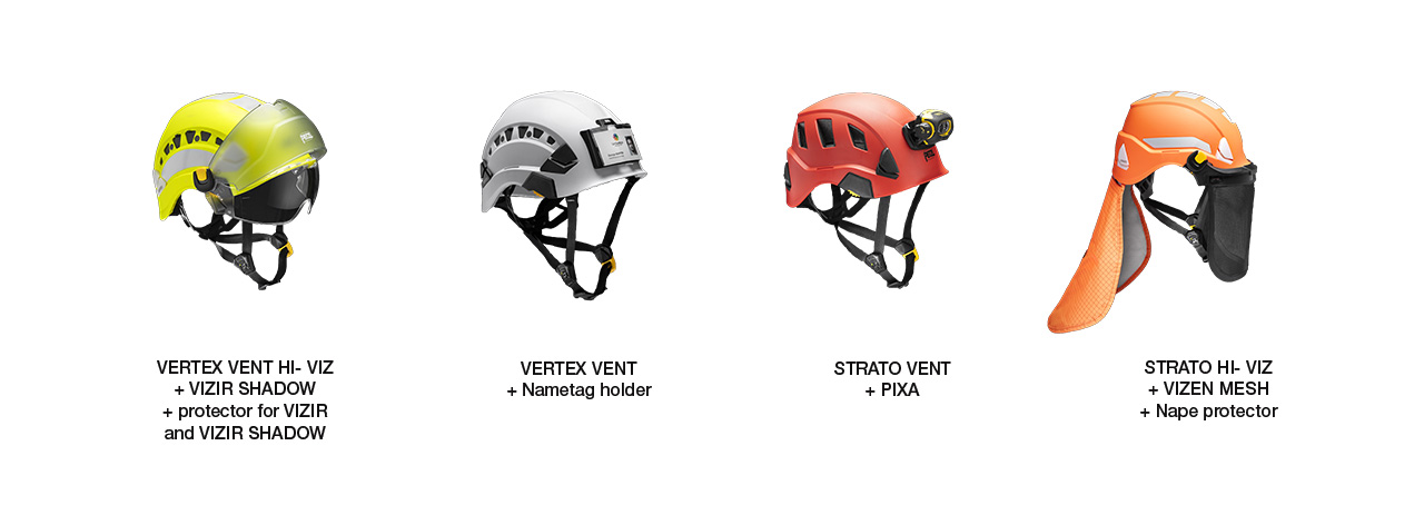 Различные варианты комбинации VERTEX и STRATO с аксессуарами